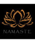 Women's V-Neck T-Shirt with Namaste Word Art