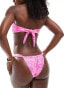 Kulani Kinis x Lexi Hidalgo ruched side bikini bottom in Rose Quartz