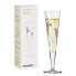 Champagnerglas Goldnacht Papagei