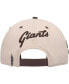 Men's White, Brown San Francisco Giants Chocolate Ice Cream Drip Snapback Hat