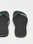 Havaianas Brasil Logo flip flops in black