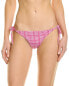 Solid & Striped The Iris Reversible String Bikini Bottom Women's Pink Xl