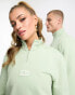 Fila unisex Tuss 1/4 zip fleece in green