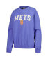 Women's Royal New York Mets Pigment Dye Pullover Sweatshirt