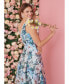 Women's Floral Jacquard Midi Dress