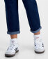 Juniors' Cuffed High-Rise Trouser Jeans