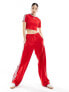 adidas Originals firebird track pants in red