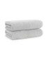 Luxury Turkish Bath Towels, 2-Pack, 600 GSM, Extra Soft Plush, 30x60, Solid Color Options with Dobby Border