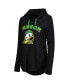 Women's Black Oregon Ducks My Lover Lightweight Hooded Long Sleeve T-shirt