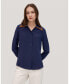 Women's Contrast Piping Silk Willow Shirt for Women