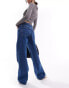 Monki Naoki low rise loose fit jeans in classic blue wash