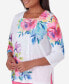 Women's Paradise Island Long Sleeve Flower Lace Top