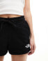 The North Face logo bootie shorts in black