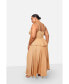 Plus Size Anaya Plisse Maxi A Line Skirt