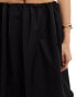 ASOS DESIGN cotton bubble midi skirt in black