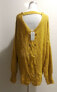 NY Collection Women's Plus Cut Out Long Sleeves Pullover Sweater Yellow 2X