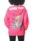 Women's Pink Looney Tunes Popover Windbreaker Jacket