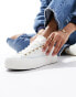 Converse Chuck Taylor All Star Lift Ox Platform trainers with crafted stitching in white