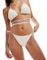 Brave Soul crochet bikini bottoms in cream