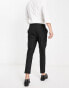 ASOS DESIGN smart tapered trouser with cargo pockets in black