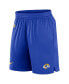 Men's Royal Los Angeles Rams Sideline Performance Shorts