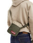 Levi's crossbody bag in khaki with logo