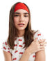 ASOS DESIGN wide jersey headband in red