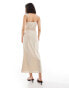 Never Fully Dressed Mimi cut-out linen lace midaxi dress in cream