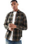 Superdry Cotton lumberjack check shirt in buckshot check olive