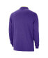 Men's Purple Los Angeles Lakers Authentic Performance Half-Zip Jacket