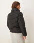 JDY short padded jacket in black