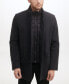 Men's Wool Twill Stand Collar Topper with Nylon Bib Coat