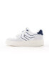 Levi's Glide L chunky trainers with patch logo in white and navy