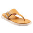 Softwalk Kisi S2210-787 Womens Orange Wide Leather Thong Sandals Shoes