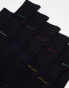 GANT 6 pack socks with logo in black