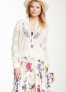 Free People Women's Sun Storm Cardigan Ivory Combo Jacket Sz XS New $168