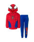 Boys Spider-Man Avengers Fleece Cosplay Pullover Hoodie and Jogger Pants Outfit Set to (2T - 18-20)