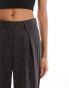 Vero Moda jersey comfort wide leg trouser co-ord in dark grey