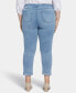 Plus Size Sheri Slim Ankle Jean with Roll Cuffs