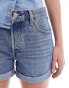 Levi's 501 rolled denim shorts in blue wash