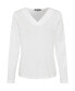 Women's Long Sleeve Solid V-Neck T-Shirt