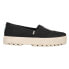 TOMS Alpargata Lug Womens Black Flats Casual 10015875