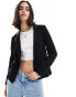 Vero Moda fitted jersey blazer in black