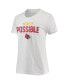 Women's White Louisville Cardinals More Is Possible T-shirt