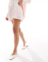 The Frolic raye shorts in pink and white stripe