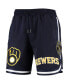 Men's Navy Milwaukee Brewers Team Shorts