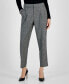 Petite High-Rise Tapered Plaid Pants, Created for Macy's