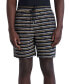 Men's Slim-Fit Textured Stripe 7-1/2" Drawstring Shorts