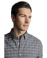 Men's Slim Fit Button-Down Collar Washed Oxford Gingham Shirt