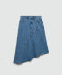 Women's Asymmetrical Denim Skirt